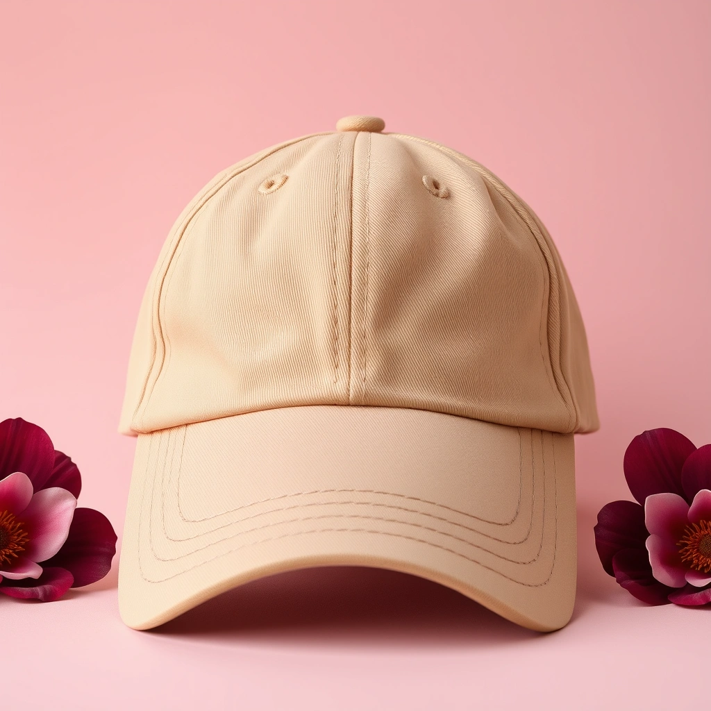 Casquette de baseball en tissu jacquard FF brun