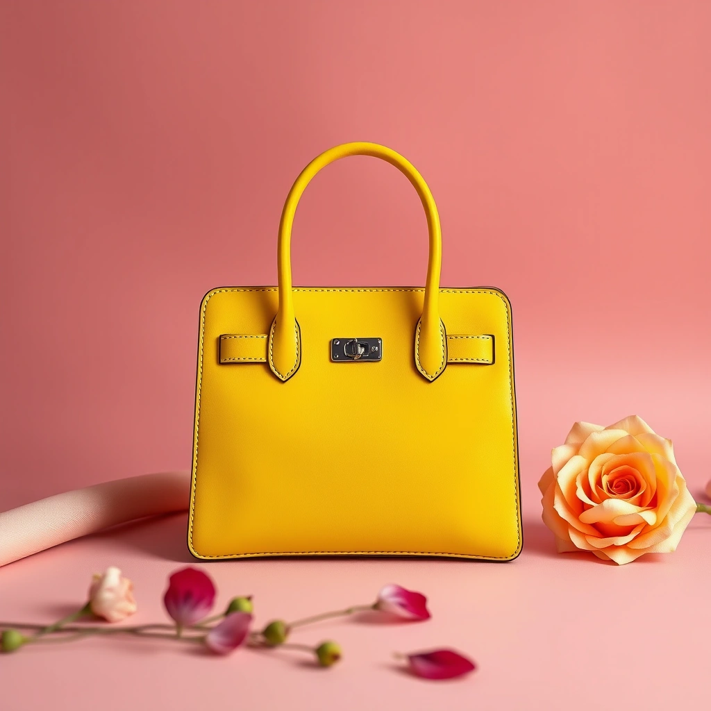 Chaîne Pochette à Matelassée - Jaune