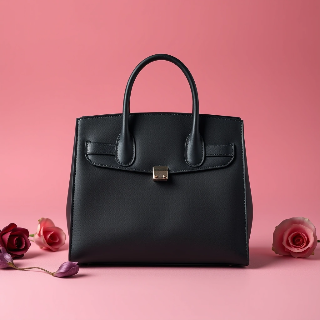 Sac zippée à Toile jacquard Oblique noir