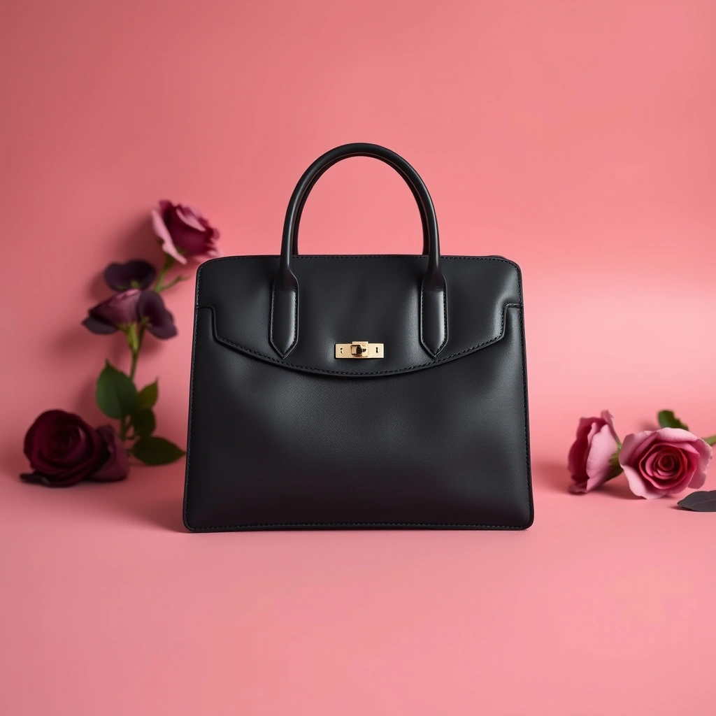Sac zippée à Toile jacquard Oblique noir